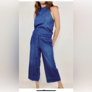 cloth & stone Dark Blue Denim Jumper Dressh